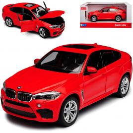 Masinuta metalica bmw x6m rosu scara 1 la 24