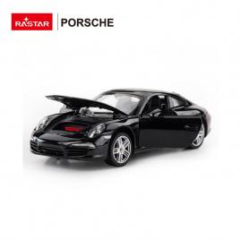 Masinuta metalica porsche 911 negru scara 1 la 24