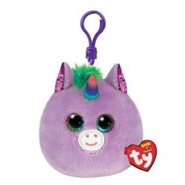 Plus breloc ty 8.5cm squishy beanies unicorn rosette violet