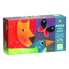 Puzzle gigant parada animalelor, djeco
