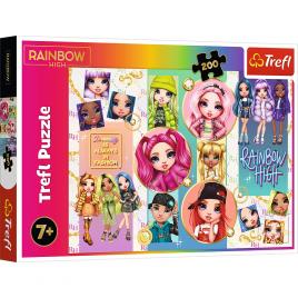 Puzzle trefl 200 rainbowhigh papusile