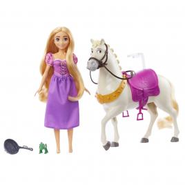 Disney princess set papusa rapunzel si calul maximus