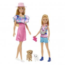 Barbie si stacie set papusa barbie si papusa stacie iubitoare de catei