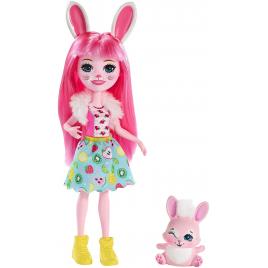 Enchantimals papusi cu animalute bree bunny si twist