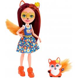Enchantimals papusi cu animalute felicity fox si flick