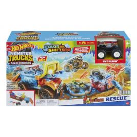 Hot wheels monster truck arena smashers color shifters salvarea lui 5alarm