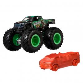 Hot wheels monster truck si masinuta metalica skeleton crew