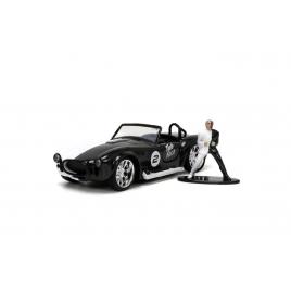 Jada batman set figurina two face si masinuta metalica shelby cobra 427 scara 1:32