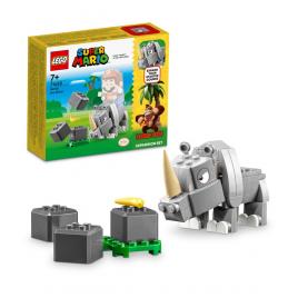 Lego super mario set de extindere rinocerul rambi 71420