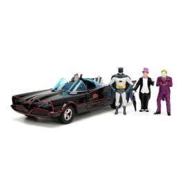 Jada batman set masinuta metalica batmobile  1:24 si 4 figurine