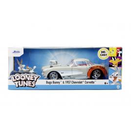 Jada masinuta metalica bugs bunny 1957 chevrolet corvette 1:24