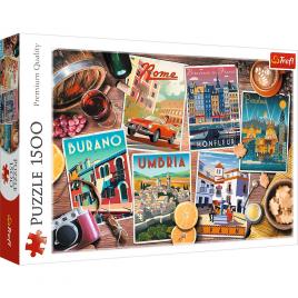 Puzzle trefl 1500 calatorind prin europa