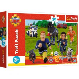 Puzzle trefl 30 pompierul sam gata de salvare