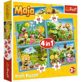 Puzzle trefl 4in1 aventurile albinutei maya