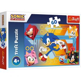 Puzzle trefl 60 sonic in actiune