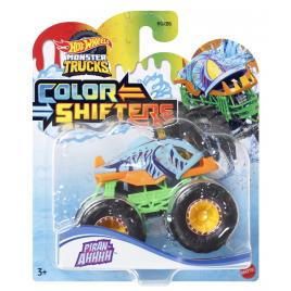 Hot wheels monster truck camion piran-ahhhh cu culori schimbatoare scara 1:64