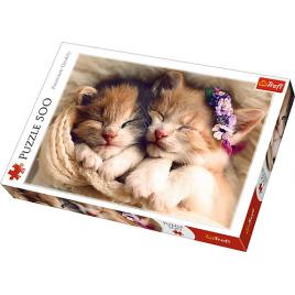 Puzzle trefl 500 pisicute somnoroase