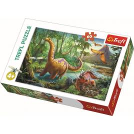 Puzzle trefl 60 migratia dinozaurilor