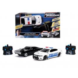 Set masinute fast and furious rc toyota supra&dodge charger srt scara 1:16