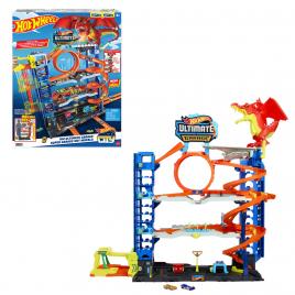 Hot wheels city super garajul