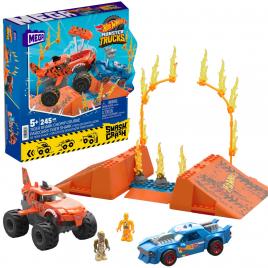 Hot wheels monster truck mega set constructie cursa tiger shark chomp