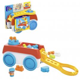 Mega bloks set de constructie 20 piese caruciorul care se invarte