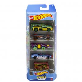 Set 5 masini hot wheels city