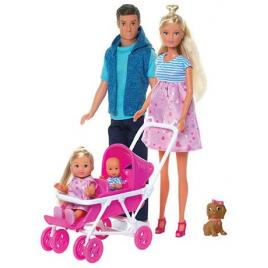 Set steffi love familie cu copilas nou-nascut surpriza