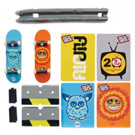 Tech deck pachet cu obstacol fingerboard lucas