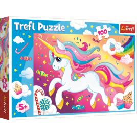 Puzzle trefl 100 frumosul unicorn