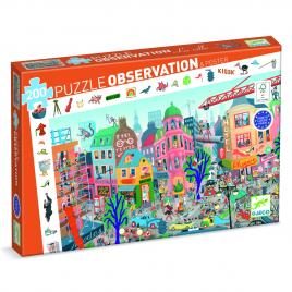 Puzzle observatie orasul, djeco