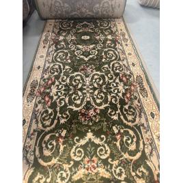 Traversa hol, model clasic 15002 310, festonata latime 120 cm, verde