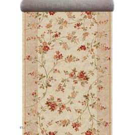 Traversa hol, model floral 551 100, latime 120 cm, crem