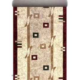 Traversa hol, model lotos 579 120, festonata la capete, latime 120 cm, crem rosu