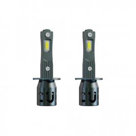 Set 2 becuri auto led mini h1, 150w, 6000k, 19000 lumeni, canbus, 9-16v, bzrsh, super csp, lumina alb-rece, fara eroare de bec ars - copie