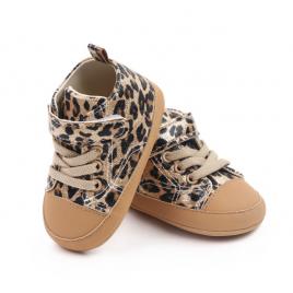 Tenisi maro pentru fetite - leopard (marime disponibila: 6-9 luni (marimea 19