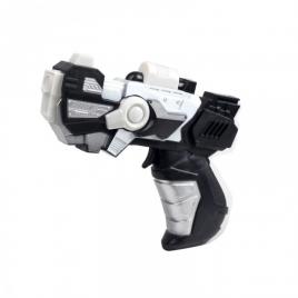 Jucarie interactiva pistol spatial, model luptator galaxie, cu luminite