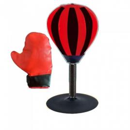 Jucariea interactive set minge de boxing cu ventuza si manusa, 35 cm inalțime, ideal pentru copii
