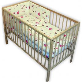 Lenjerie patut hubners kitty floricele 4 piese crem