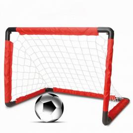 Set poarta de fotbal pentru copii cu plasa si minge, usor de asamblat