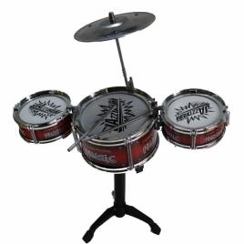 Set tobe pentru copii, 3 piese, 2 bete, culoare rosu, 42 cm