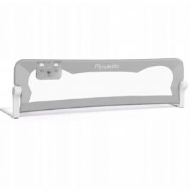 Bariera de protectie pentru pat 150 x 35 x 42 cm nukido 722200 - gri