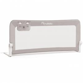 Bariera de protectie pentru pat 150 x 35 x 66 cm nukido 722300 - gri