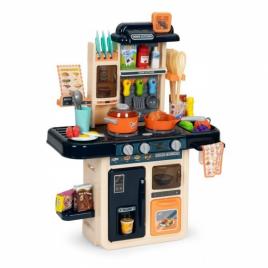 Bucatarie pentru copii cu sunete si lumini led ecotoys hc493096 - albastru
