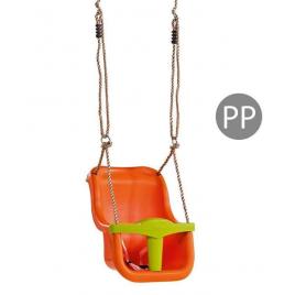 Leagan baby seat luxe culoare orange/lime green, franghie pp 10