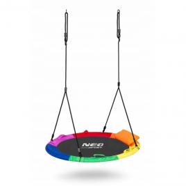 Leagan tip cuib pentru copii xxl, 95 cm, 150 kg, neo-sport 1040, multicolor