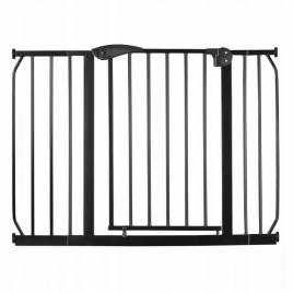 Poarta siguranta 75-115 cm nukido 718300 - negru