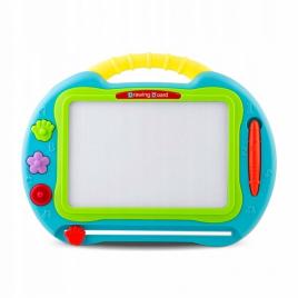 Tabla magnetica pentru desenat cu accesorii incluse ricokids 772100 - albastru