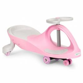 Trotineta gravitationala tip barca cu roti led ecotoys ym-sw-1 - roz