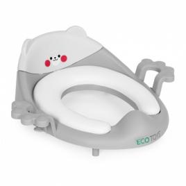 Reductor toaleta cu manere pentru copii ecotoys pp104 - gri